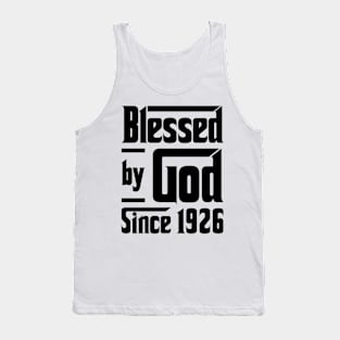 Blessed By God Since 1926 97th Birthday Tank Top